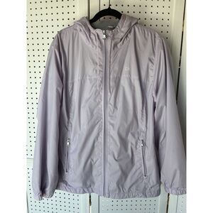 Women's XXL Calvin Klein Purple Fleece Lined Windbreaker Jacket‎ Coat